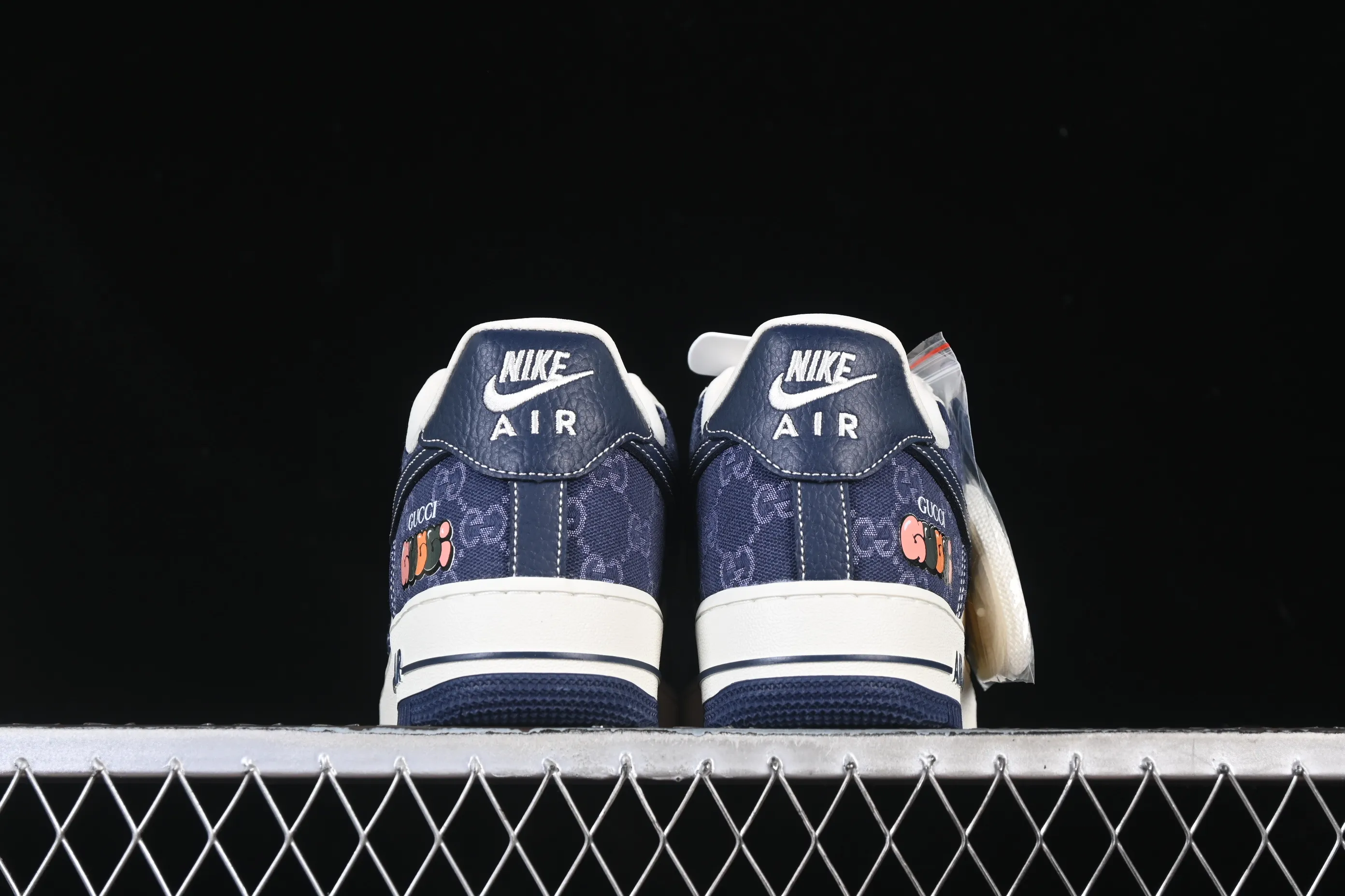 All categories Nk Air Force 1 Air Force series Nk Air Force 1 Low Air Force low-top Nike Air Force 1'07 Low Gucci joint navy blue denim Air Force 1 low-top casual sneakers SC0601-568